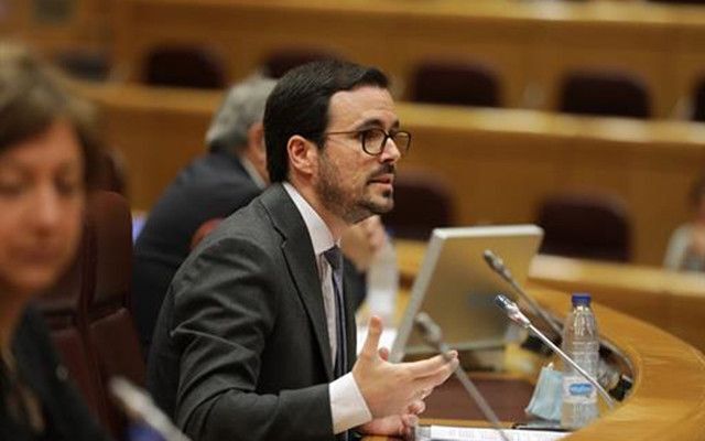 Garzón durante una comparecencia en el senado