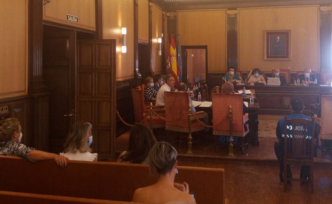 Un momento del Pleno del Ayuntamiento de León