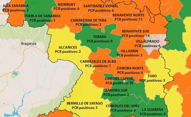 Mapa de incidencia en 7 días