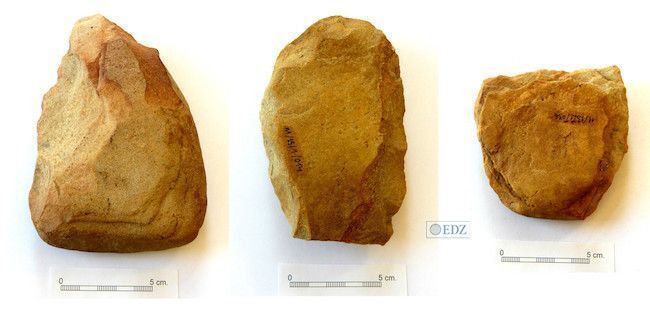 Algunos de los picos y cuñas mineros de Palazuelos