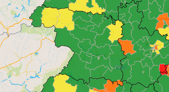 Incidencia en siete días