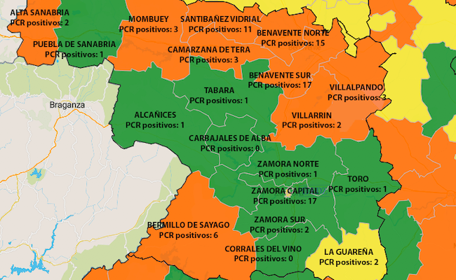 Mapa de incidencia en 7 días