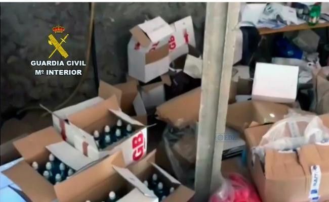 Cajas con el falso gel, preparado para su distribución