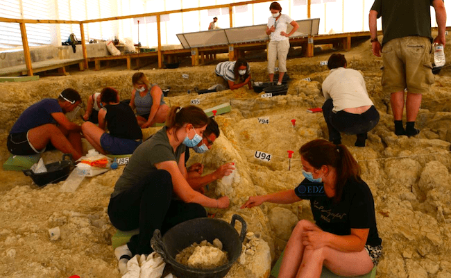 Vista general de la excavación en el yacimiento arqueológico de Fuente Nueva 3 de Orce (Granada) / UGR