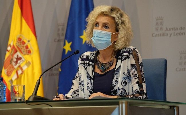 Verónica Casado, durante la rueda de prensa