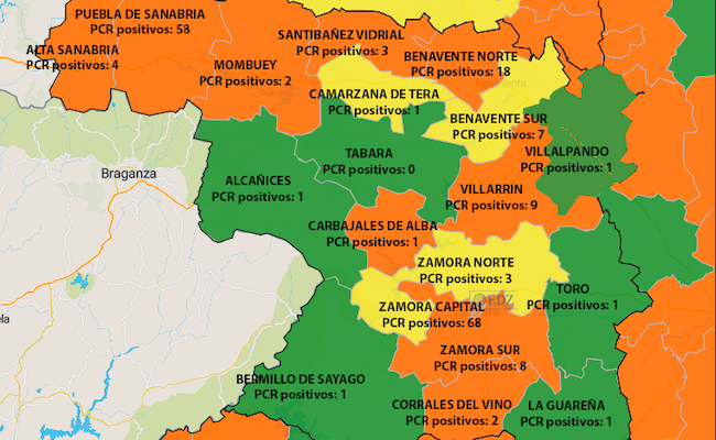 Mapa de incidencia en 7 días
