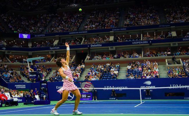 Imagen compartida por la tenista de una participación anterior en el US Open