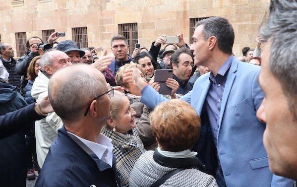 Pedro Sánchez, en Salamanca esta mañana