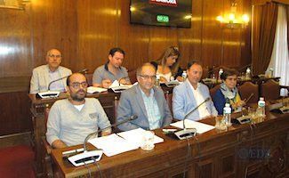 Diputados socialistas, durante el Pleno