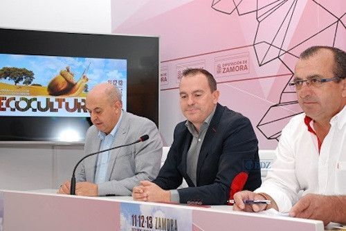 Feliciano Ferrero, Francisco Requejo y Ángel Sánchez, en rueda de prensa