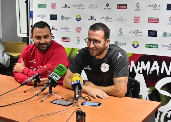 Iñaki Gómez y Leo Álvarez, en la previa