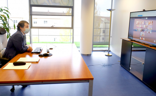 Momento de la reunión del Consejo de Gobierno