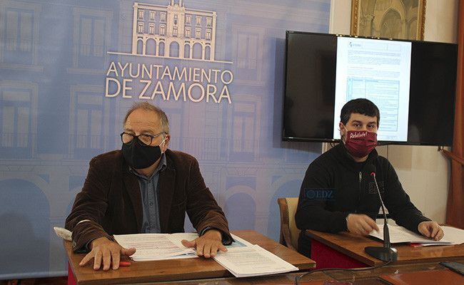 Christoph Strieder y Diego Bernardo, concejales participantes en la rueda de prensa