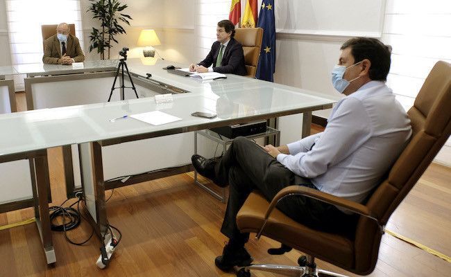 Imagen desde la Junta de la conferencia de presidentes autonómicos de esta mañana