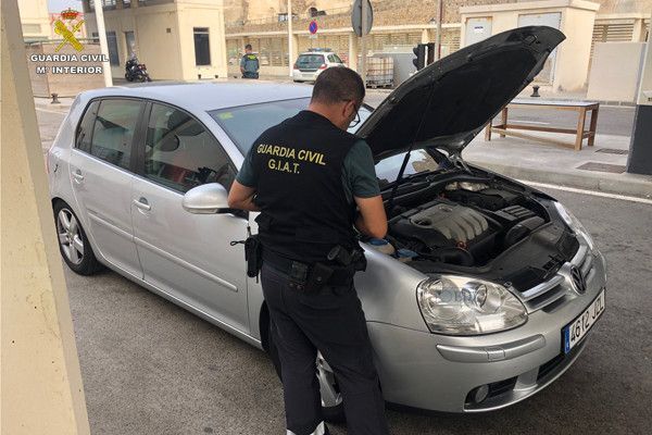 Imagen de la operación de la Guardia Civil