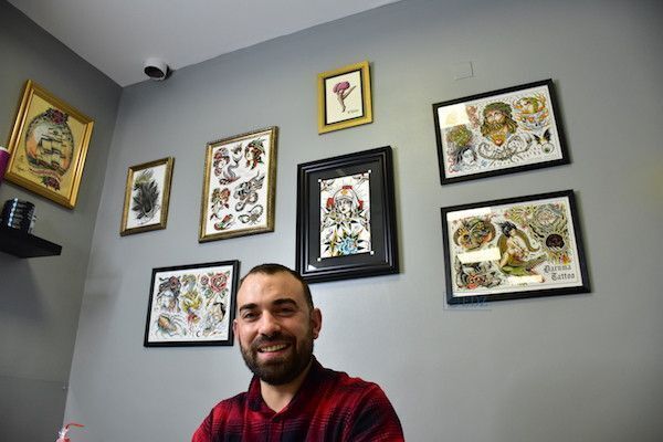 Arkaitz Uriarte, en su estudio