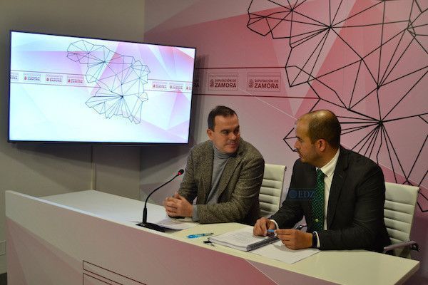 Francisco J. Requejo y Vicente Merino, en la Diputación