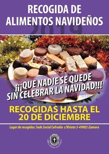 Cartel de la recogida de alimentos