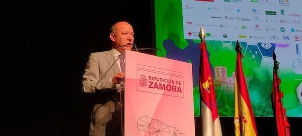 José María Barrios, durante la inauguración