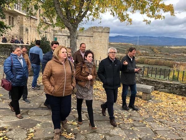 Adriana Lastra, con los candidatos socialistas, en Sanabria