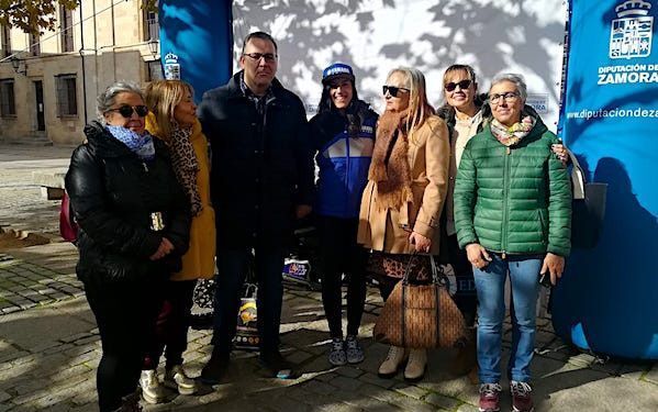 Sara García, junto Jesús María Prada y Pilar de la Higuera