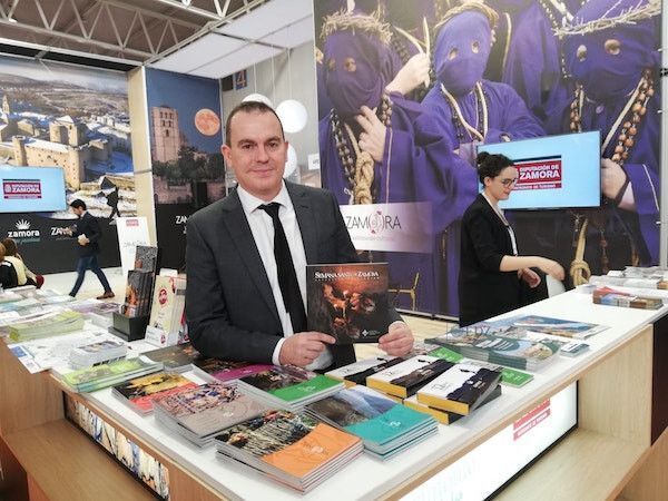 Francisco Requejo, en el stand de Zamora