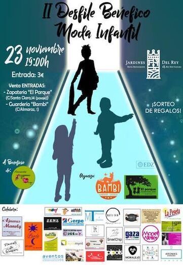 Cartel del desfile solidario de moda infantil