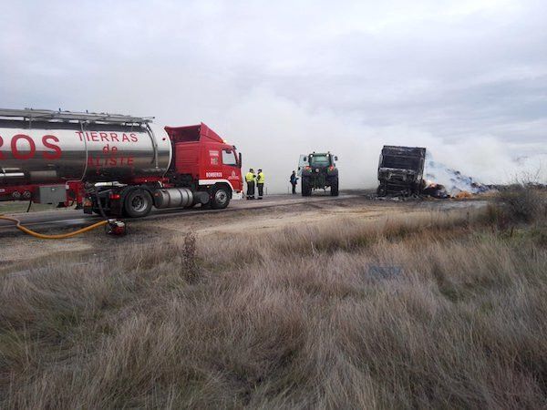 Imagen de las labores de extinción