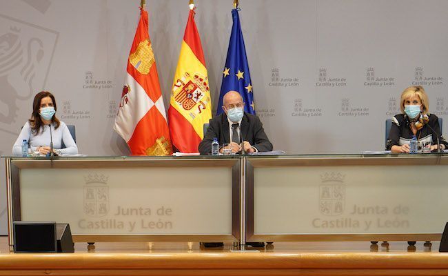 Imagen de la rueda de prensa, tras el Consejo de Gobierno
