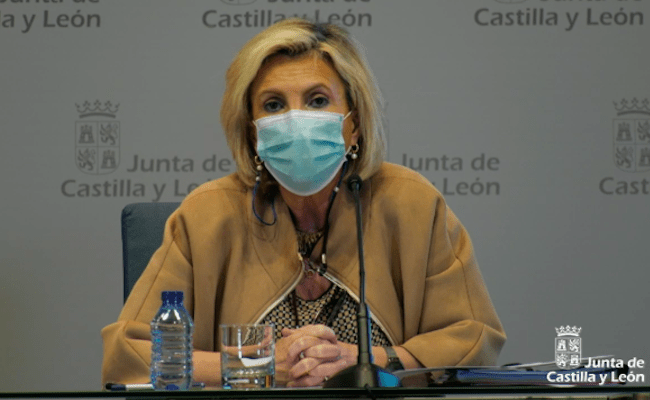 Verónica Casado, en la comparecencia de hoy