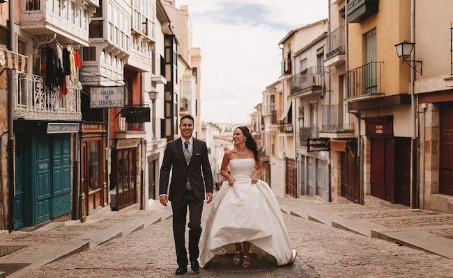 Una de las imágenes de boda de Manuel Balles, en Balborraz