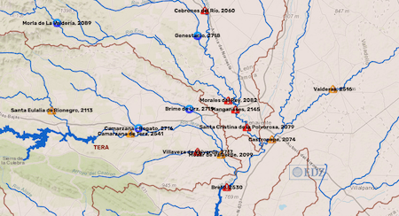 Puntos en alerta de Zamora
