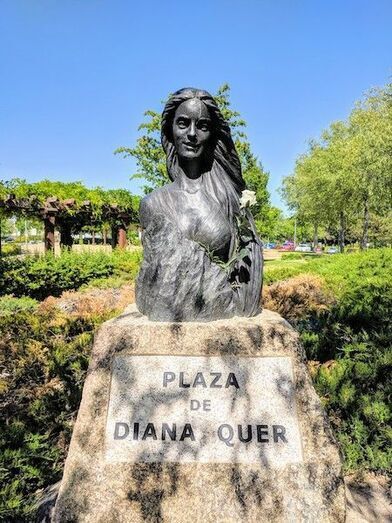 Monumento a Diana Quer, en Pozuelo de Alarcón