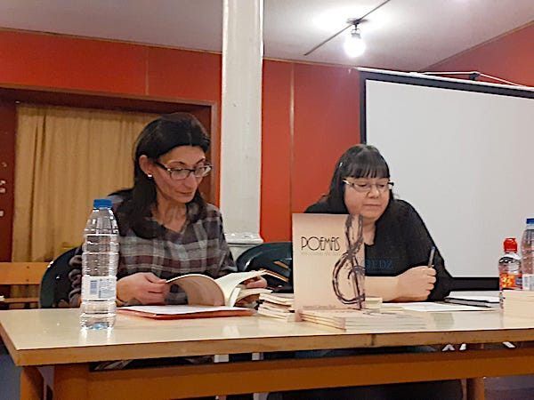 Emi Casas y Marisol Cámara, durante la presentación