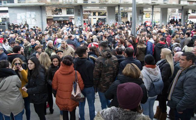 Concentración en Zamora, tras la muerte de Laura Luelmo