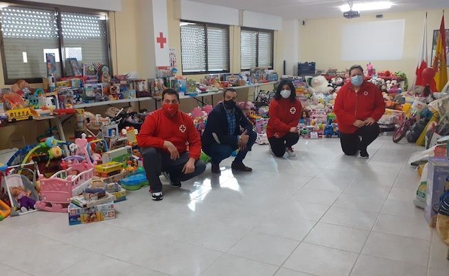 Imagen de la entrega de los juguetes