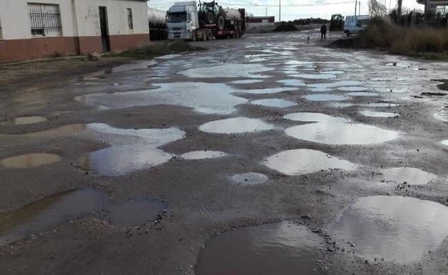 Estado actual de la calle La Chana