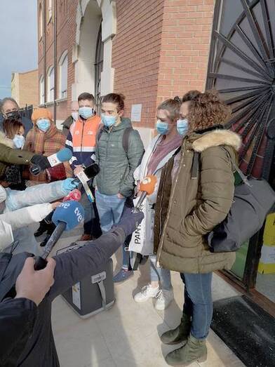 Llegada de la vacuna a la residencia de Cevico de la Torre