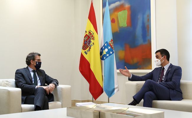 Momento de la reunión (Pool Moncloa / Fernando Calvo)