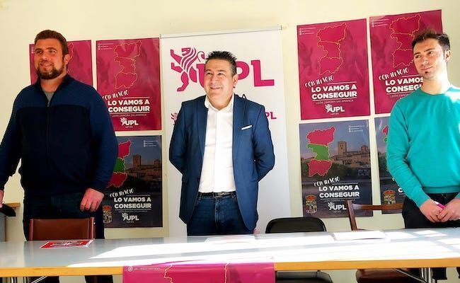 César Mayo, Luisma Santos y Luis García, en la presentación