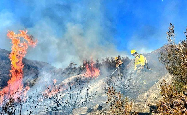 La Brif de Tabuyo, actuando en el incendio (BRIF Tabuyo)