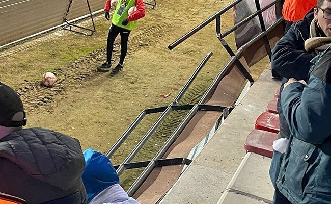 Estado en que quedó la valla