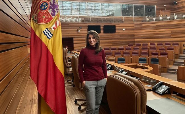 Fátima Pinacho, portavoz de Vox en las Cortes de Castilla y León