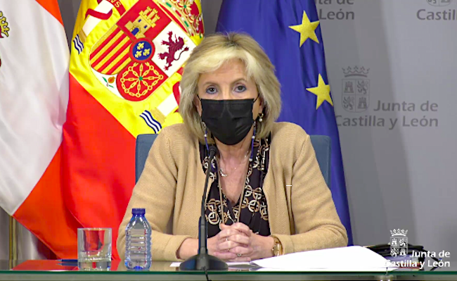 Verónica Casado, durante la rueda de prensa