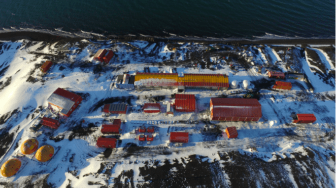 Instalaciones en la isla