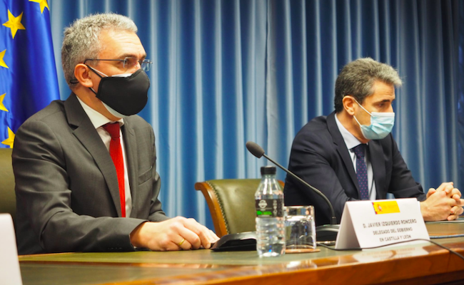Javier Izquierdo, durante su comparecencia