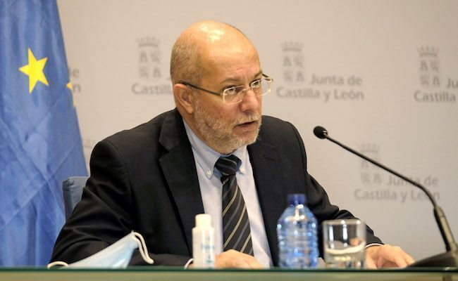 El vicepresidente de la Junta, Francisco Igea, en rueda de prensa