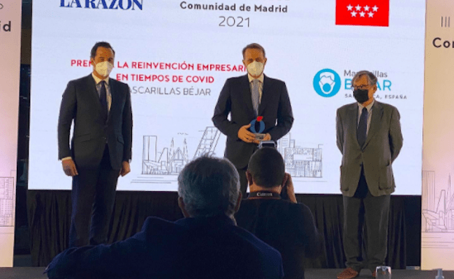 Imagen de la entrega del premio