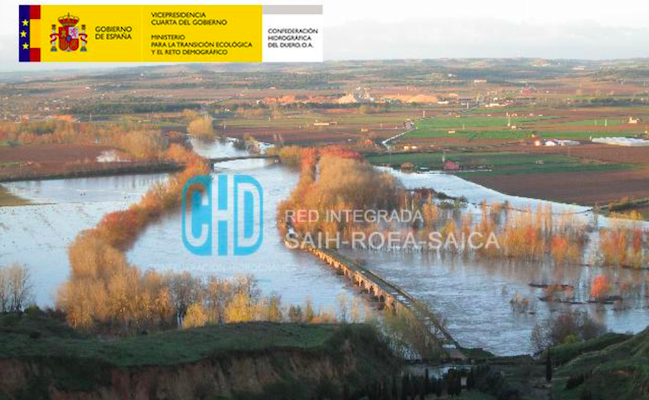 Imagen de la CHD de Duero a su paso por Toro