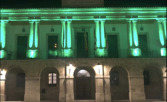 Toro se ilumina de verde para conmemorar el Día Mundial contra el Cáncer